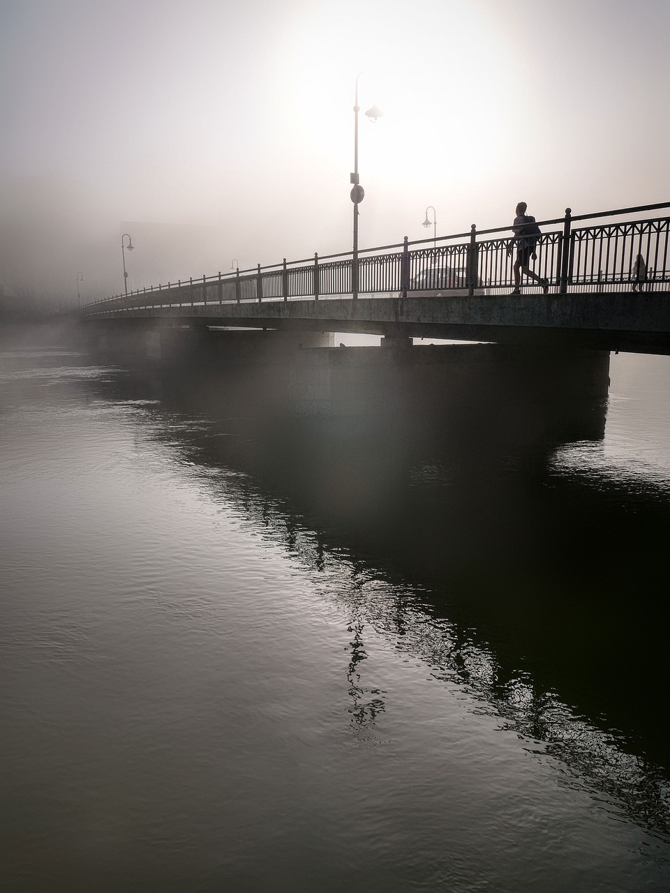 morning fog over Brisbane River