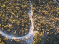 Green trail from above