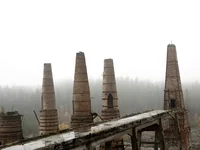 Brick kiln towers